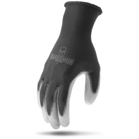 LIFT SAFETY PU COATED PALM Black 13g Polyester Knit Glove with Smooth PU Palm  XLRG G15PSP-K1L